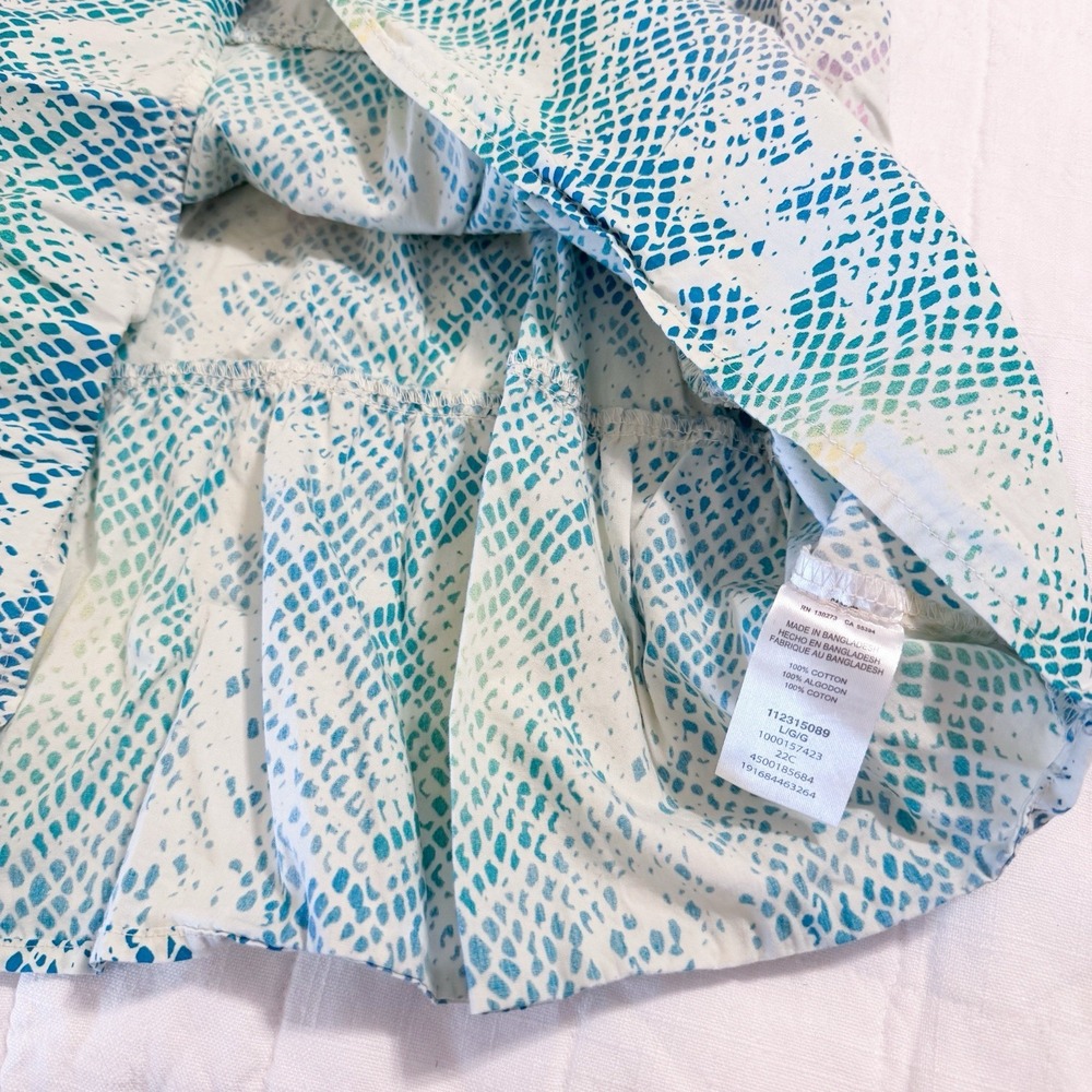 Wrangler Girls Dress LARGE Snake‎ Print Ruffle Sleeve Western Multicolored EUC - Picture 7 of 8
